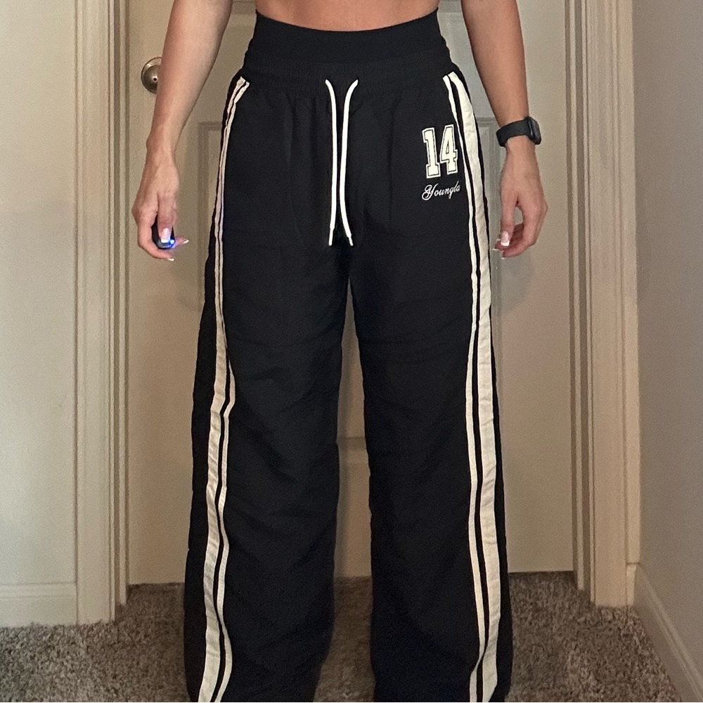 Youngla Black Track Pants